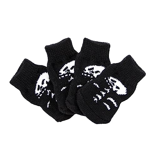 BUGUUYO 1 Satz Schöne Hundesocken Socken Für Hunde Baumwollsocken Für Haustiere Haustiersocken Hundesocken Für Den Winter Hund Warme Socken Trikot Sox Schutz Schädel von BUGUUYO