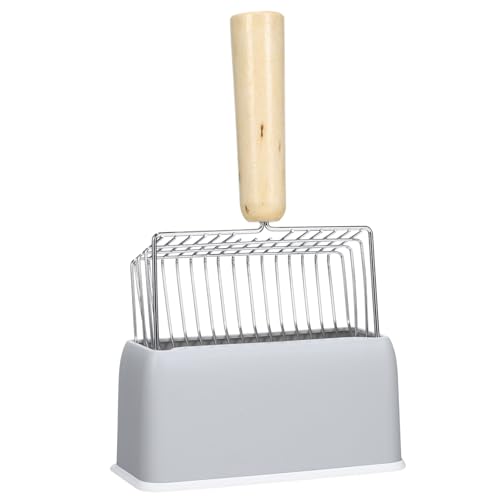 BUGUUYO 1 Set Holz Abs Vakuum Metall Jumbo Katzenstreu Tablett Liner Verklumpen Grau BUGUUYO 1 Set Holz Abs Vakuum Metall Jumbo Katzenstreu Tablett Liner Verklumpen Grau von BUGUUYO
