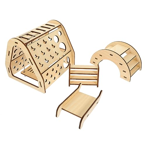 BUGUUYO Mini Holz Hamster Versteck Brücke Tier Spielzeug Versteck Für Ratte Chinchilla Decor Spielzeug BUGUUYO Mini Holz Hamster Versteck Brücke Tier Spielzeug Versteck Für Ratte Chinchilla Decor Spielzeug von BUGUUYO