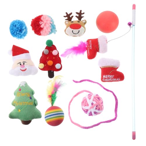 BUGUUYO 1satz Weihnachtliches Katzen-spielzeugset Mit Interaktiver Katzenteaser Mit Geräusch Für Kätzchen Und Katzen Perfektes Für Feiertage BUGUUYO 1satz Weihnachtliches Katzen-spielzeugset Mit Interaktiver Katzenteaser Mit Geräusch Für Kätzchen Und Katzen Perfektes Für Feiertage von BUGUUYO