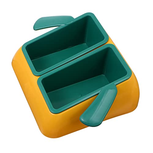 BUGUUYO 1 Stück Fressnapf katzenfutter Wassertrinkschale für Haustiere Pet Feeder Bowl Futternapf für Katzen Futternapf für Haustiere Nackenschutzschalen Futternapf für Hunde Plastik Grün von BUGUUYO
