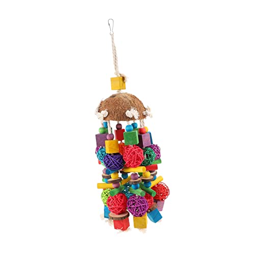 BUGUUYO Papageienspielzeug Holzspielzeug Zum Aufhängen Von Backenzähnen Vogelbedarf Sicher Und Bezauberndes Design Für Interaktives Spielen BUGUUYO Papageienspielzeug Holzspielzeug Zum Aufhängen Von Backenzähnen Vogelbedarf Sicher Und Bezauberndes Design Für Interaktives Spielen von BUGUUYO