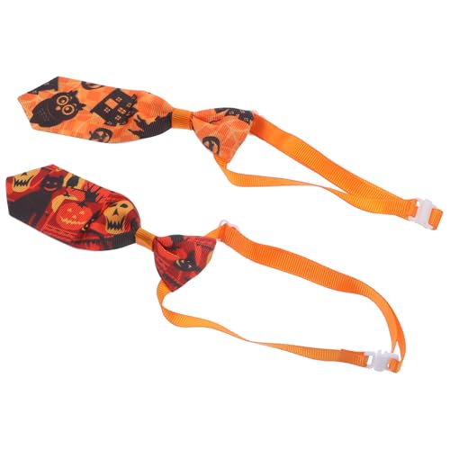 BUGUUYO 10 Stück Halloween Krawatten Für Haustiere Hundezubehör Hundehalsband Weihnachtskrawatte Welpenhalsbänder Für Kleine Welpen Welpenhalsbänder Für Wurf Hundefliege Halsband von BUGUUYO