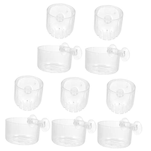BUGUUYO Acryl Aquarium Pflanzen Tassen Mit Basis Fisch Tank Pflanzen Für Süßwasser von BUGUUYO