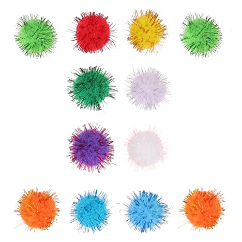 BUGUUYO 100 Stück Spielzeugbälle 3 cm glänzende Bälle für Katzen interaktives Spielzeug Kätzchen Kratzspielzeug Bunte Indoor-Haustier-Jagdbälle BUGUUYO 100 Stück Spielzeugbälle 3 cm glänzende Bälle für Katzen interaktives Spielzeug Kätzchen Kratzspielzeug Bunte Indoor-Haustier-Jagdbälle von BUGUUYO