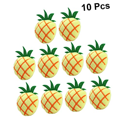 BUGUUYO Entzückendes 10-teiliges Spielzeug Ananas-Design Haustier-kauspielzeug Robustes Plüschspielzeug Für Katzen BUGUUYO Entzückendes 10-teiliges Spielzeug Ananas-Design Haustier-kauspielzeug Robustes Plüschspielzeug Für Katzen von BUGUUYO