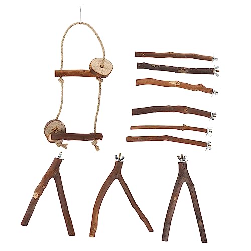 BUGUUYO Vogelkäfig-sitzstangen Grob 10er-Pack Vogelspielzeug Für Sittiche Holz-sitzstangen Papageien Und Spaß Zum Kauen Für Vögel BUGUUYO Vogelkäfig-sitzstangen Grob 10er-Pack Vogelspielzeug Für Sittiche Holz-sitzstangen Papageien Und Spaß Zum Kauen Für Vögel von BUGUUYO