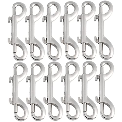 BUGUUYO 12 Stück robuste Karabinerhaken aus Metall für Hundeleinen und Campingausrüstung Karabinerhaken für Seile BUGUUYO 12 Stück robuste Karabinerhaken aus Metall für Hundeleinen und Campingausrüstung Karabinerhaken für Seile von BUGUUYO