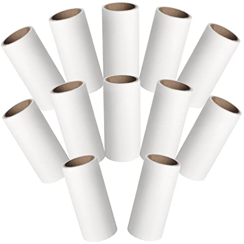 BUGUUYO 12 Stück Haaraufkleber -Set Fusselrollen für Tierhaare Reinigung Fusselentferner Fellentferner Teppich Fusselrolle für Haare Multifunktionale Fusselrolle Klebeband von BUGUUYO