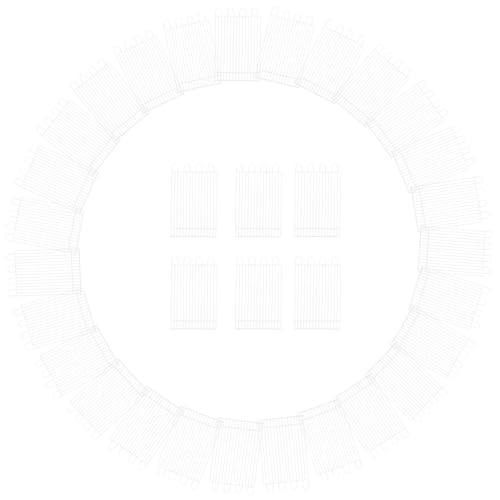 BUGUUYO 12St Kaninchenstall Welpen Laufstall Kaninchenschutzzaun Hamsterzubehör Haustiertor Haustierzaun aus Nylon Hase der Zaun Kleine Tiere Schnalle 15c Hamsterbedarf Eisen Weiß von BUGUUYO