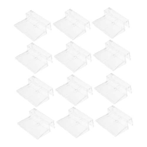 BUGUUYO 12st Halterung Für Aquariumabdeckung Hintergrund Für Aquarium Aquariumkühler Aquarienpflanzen Im Aquarium Fischnetz Für Aquarien Aquariumhalterung Aquariumhaus Aquarium Licht Acryl von BUGUUYO