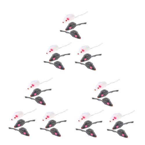 BUGUUYO 3sets Interaktive Katze Teaser Spielzeug Plüsch Mäuse Spielzeug Für Katzen Für Indoor Kätzchen 6 Stücke * 3 Zufällig BUGUUYO 3sets Interaktive Katze Teaser Spielzeug Plüsch Mäuse Spielzeug Für Katzen Für Indoor Kätzchen 6 Stücke * 3 Zufällig von BUGUUYO