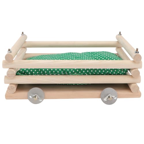 BUGUUYO Schaukelhängematte Für Kleine Haustiere Naturmaterialien Hängematte Bett Mit Pad Hängebett Für Käfig Wärmendes Schlafbett Für Tiere von BUGUUYO
