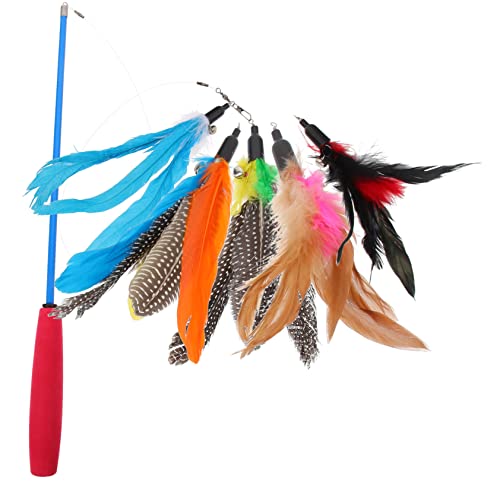 BUGUUYO 1Satz Katzenspielzeug Mit Teleskop Katzenangel Interaktivem Teaser Für Indoor Katzen Fördert Bewegung Und Fitness Für Ihre BUGUUYO 1Satz Katzenspielzeug Mit Teleskop Katzenangel Interaktivem Teaser Für Indoor Katzen Fördert Bewegung Und Fitness Für Ihre von BUGUUYO