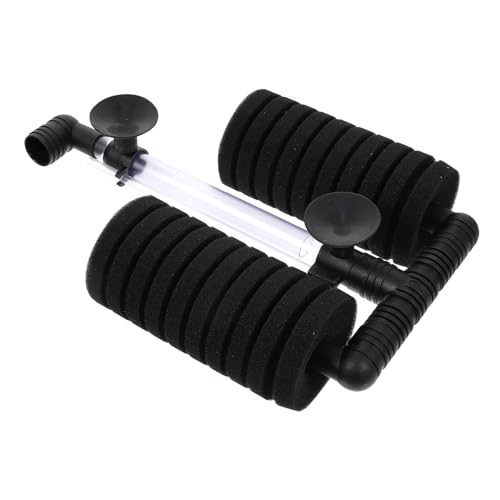 BUGUUYO 1Stk Filter für Fischbecken Filterwatte für Aquarien Wasser System Luft Water Purifier Water Purification Biochemischer Doppelschwammfilter Tauchfilter aus Kunststoff Plastik Black BUGUUYO 1Stk Filter für Fischbecken Filterwatte für Aquarien Wasser System Luft Water Purifier Water Purification Biochemischer Doppelschwammfilter Tauchfilter aus Kunststoff Plastik Black von BUGUUYO