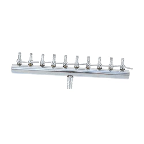 BUGUUYO 1Stk Fischtank-Umsteller Luftventil Aquarium Bausatz elektrische Pumpe Aquarium Luftverteiler Aquarium Luftsteuerung Luftmengenregler Adapter für Fischtanks Rostfreier Stahl Silver von BUGUUYO