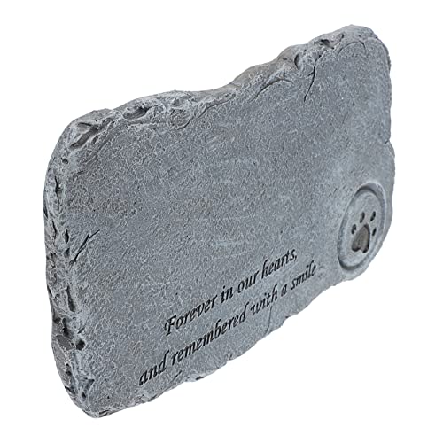 BUGUUYO 1stück Pet Grabstein Resin Mit Kerzenhalter Außenbereich Gedenkstein Für Haustiere Wasserdichtes Design Für Garten Und Grabdekoration Erinnerungsstück Für Verstorbene Hunde von BUGUUYO