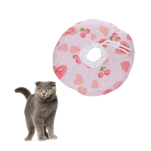 BUGUUYO Elisabethanisches Katzenhalsband Herzform Bedrucktes Kratzfester Kreis Für Größe S Bequemes Material BUGUUYO Elisabethanisches Katzenhalsband Herzform Bedrucktes Kratzfester Kreis Für Größe S Bequemes Material von BUGUUYO