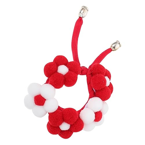 BUGUUYO Verstellbares handgemachtes Katzen-/Hundehalsband gestricktes Haustierhalsband bequemes Haustierkostüm-Accessoire von BUGUUYO