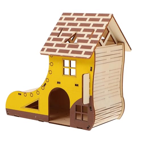 BUGUUYO 1stück Hamsterhaus Aus Holz Natürlicher Lebensraum Für Kleintiere Komfortabler Rückzugsort Für Hamster Und Ratten Sicheres Spielzeug Aktivität Und Gesundheit von BUGUUYO