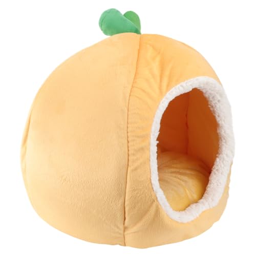 BUGUUYO Hundehütte Bett warmes Haustierhaus Orange bequemes Haustierbett Hundekäfig Welpennest Kleintierbett Couch Auto Reise BUGUUYO Hundehütte Bett warmes Haustierhaus Orange bequemes Haustierbett Hundekäfig Welpennest Kleintierbett Couch Auto Reise von BUGUUYO