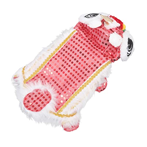 BUGUUYO 1Stk Kleidung für Haustiere Hündin Welpen-Hoodie Hochzeitskatzenkleidung Haustier Neujahr hundekleidung hundebekleidung Haustier Kleidung für das Neue Jahr Haustierbedarf Polyester von BUGUUYO