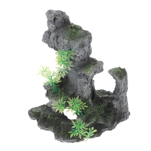 BUGUUYO Aquarium Dekoration Realistische Landschaft Schmuck Fisch Tank Kit Gefälschte Berg Modell von BUGUUYO