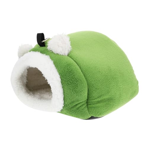 BUGUUYO 1stk Baumwollnest Für Haustiere Hamsterhausbett Schlafhöhle Für Ratten Hamsternest Guinea-hütte Ausgestopfter Hase Aus Plüsch Frettchen-Nest Minizaun Hochelastischer Schwamm Green BUGUUYO 1stk Baumwollnest Für Haustiere Hamsterhausbett Schlafhöhle Für Ratten Hamsternest Guinea-hütte Ausgestopfter Hase Aus Plüsch Frettchen-Nest Minizaun Hochelastischer Schwamm Green von BUGUUYO