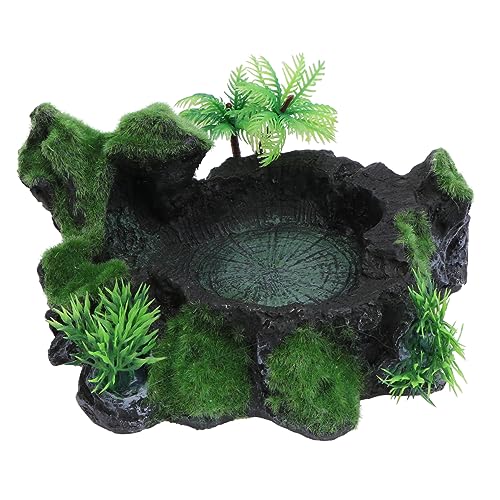 BUGUUYO 1stück Reptilien Futternapf Einfache Emulation Geeignet Für Schildkröten Eidechsen Und Kleine Tiere rutschfest Leicht Zu Reinigen Für Aquarium Und Terrarium von BUGUUYO