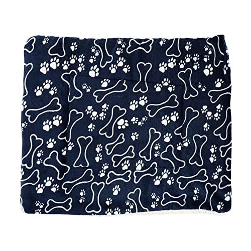 BUGUUYO 1stk Haustierdecke Wiederverwendbare Haustiermatte Bettwäsche Für Kleine Haustiere Großes Ruhekissen Für Haustiere Heizkissen Für Hunde Wurf Cool Tür Hundehütte Blue Flanell-Sherpa von BUGUUYO