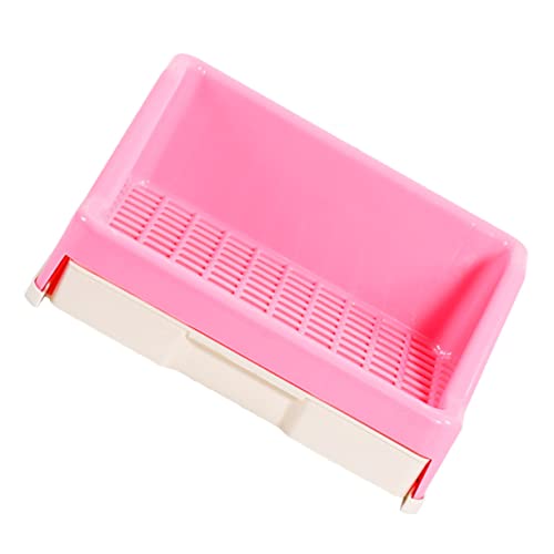 BUGUUYO 1stk Toilette Mit Haustierschublade Töpfchentraining Für Meerschweinchen Zubehör Für Hasenkäfige Katzentoilette Für Kleintiere Töpfchen-trainingskaninchen Plastik Rosa BUGUUYO 1stk Toilette Mit Haustierschublade Töpfchentraining Für Meerschweinchen Zubehör Für Hasenkäfige Katzentoilette Für Kleintiere Töpfchen-trainingskaninchen Plastik Rosa von BUGUUYO