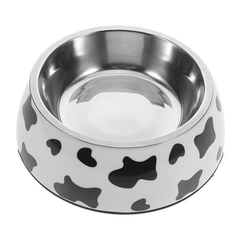 BUGUUYO Edelstahl Hundenapf Für Mittelgroße Hunde Rutschfester Zweigeteilter Futter Und Wassernapf Für Trockenfutter Nassfutter Und Wasser Kratzfeste Basis Für Lärmminderung Und von BUGUUYO