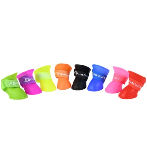 BUGUUYO 2paare wasserdichte Hundeschuhe rutschfeste Strapazierfähige Regenstiefel Candy-Farben Für Hunde Zufällige Farbwahl Für Outdoor-aktivitäten BUGUUYO 2paare wasserdichte Hundeschuhe rutschfeste Strapazierfähige Regenstiefel Candy-Farben Für Hunde Zufällige Farbwahl Für Outdoor-aktivitäten von BUGUUYO