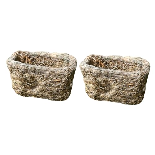 BUGUUYO 2 Stücke Katzenbett Waschbar Abnehmbare Abdeckung Handgemachte Stroh Haustier Nest Bequeme Für Haustier BUGUUYO 2 Stücke Katzenbett Waschbar Abnehmbare Abdeckung Handgemachte Stroh Haustier Nest Bequeme Für Haustier von BUGUUYO