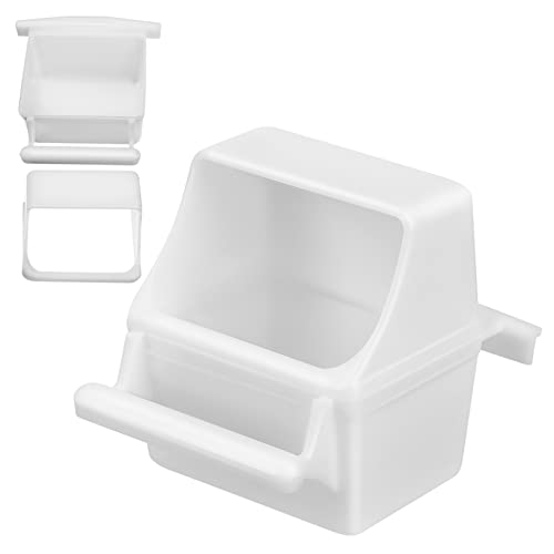 BUGUUYO Papagei Vogel Feeder Box Set 2 Pcs Spritzwasser-Kunststoff Vogel Lebensmittel Behälter Für Ziervögel BUGUUYO Papagei Vogel Feeder Box Set 2 Pcs Spritzwasser-Kunststoff Vogel Lebensmittel Behälter Für Ziervögel von BUGUUYO