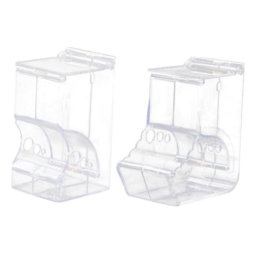 BUGUUYO 2er-Pack Automatischer Futterspender Aus Acryl für Hamster Haustiere Futterspender Schoner BUGUUYO 2er-Pack Automatischer Futterspender Aus Acryl für Hamster Haustiere Futterspender Schoner von BUGUUYO