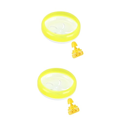 BUGUUYO 2stücke Hamster Laufrad Geräuschloses Und Sicheres Spielzeug Für Kleine Tiere Geeignet Für Hamster Und Andere Kleintiere Leuchtendem Gelb Einfach Zu Montieren BUGUUYO 2stücke Hamster Laufrad Geräuschloses Und Sicheres Spielzeug Für Kleine Tiere Geeignet Für Hamster Und Andere Kleintiere Leuchtendem Gelb Einfach Zu Montieren von BUGUUYO