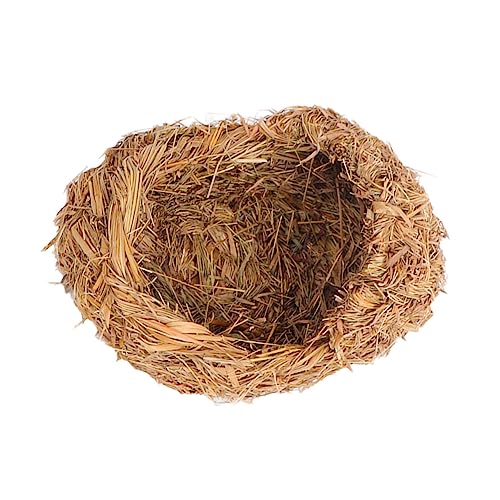 BUGUUYO 2 Pcs Einfache Haustier Schlafen Bett Meerschweinchen Heu Bett Wicker Katze Korb von BUGUUYO