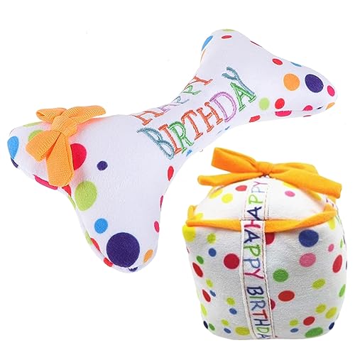 BUGUUYO 2stücke Quietschendes Hundespielzeug Plüsch Geburtstagskauspaß Und Zahnpflege Für Und Haustiere Als Interaktives Im Geschenkbox Bestickter Knochen BUGUUYO 2stücke Quietschendes Hundespielzeug Plüsch Geburtstagskauspaß Und Zahnpflege Für Und Haustiere Als Interaktives Im Geschenkbox Bestickter Knochen von BUGUUYO