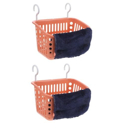 BUGUUYO 2 Sets Warmes Bett Hängekorb Für Hamster Und Ratten Bequeme Hängematte Pet Shop Nest Orange Kleintier Zubehör von BUGUUYO