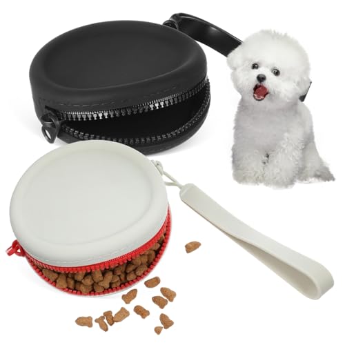 BUGUUYO 2 Stück Aufbewahrungstasche aus Silikon Leckerlibeutel für das Hundetraining Hunde -Snack -Beutel Hundebeutel Haustier Beutel Kopfhörer-Organizer Kieselgel von BUGUUYO