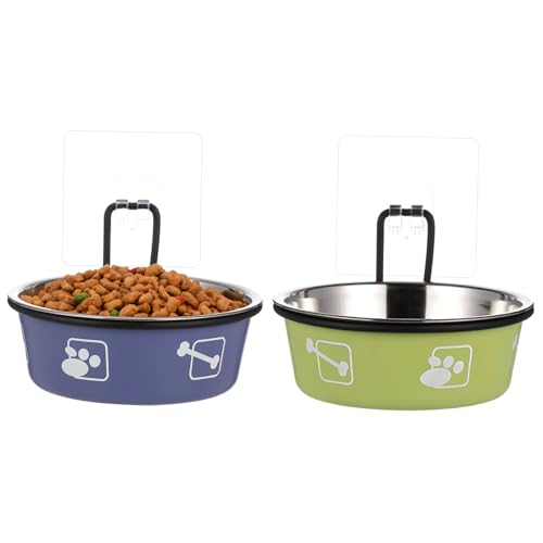 BUGUUYO 2stücke Hängende Katzennäpfe Für Futter Und Wasser Edelstahl-futternäpfe Mit Erhöhter Position Mit Klebehaken Für Trockenfutter Und Wasser BUGUUYO 2stücke Hängende Katzennäpfe Für Futter Und Wasser Edelstahl-futternäpfe Mit Erhöhter Position Mit Klebehaken Für Trockenfutter Und Wasser von BUGUUYO