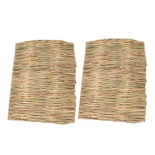 BUGUUYO 2 Stück Einstreu für Kaninchen Aber Kleine Tierbettwäsche gewebte Unterlage für Kaninchen Chinchilla-Bettwäschematte Bettmatte für Kleintiere Futtermatte für Kaninchen Gras Khaki BUGUUYO 2 Stück Einstreu für Kaninchen Aber Kleine Tierbettwäsche gewebte Unterlage für Kaninchen Chinchilla-Bettwäschematte Bettmatte für Kleintiere Futtermatte für Kaninchen Gras Khaki von BUGUUYO