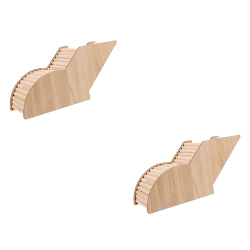 BUGUUYO 2stücke Hamster Holzversteck Mit Tunnel Kleintier Versteck Für Hamster Und Meerschweinchen Aus Stabilem Holz Leicht Zu Reinigen Für Spiel Und Ruheplätze von BUGUUYO