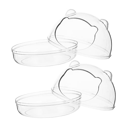 BUGUUYO 2 Stück Hamsterbadezimmer Käfighamster Haustier Drinnen Behälter Für Hamsterbäder Hamster Sandbadbehälter Badewannen Hamsterzubehör Wurf Tablett Groß Hamsterbadewanne Plastik BUGUUYO 2 Stück Hamsterbadezimmer Käfighamster Haustier Drinnen Behälter Für Hamsterbäder Hamster Sandbadbehälter Badewannen Hamsterzubehör Wurf Tablett Groß Hamsterbadewanne Plastik von BUGUUYO
