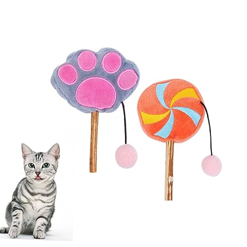BUGUUYO 2 Stück Haustier Katze Teaser Katzenspielzeug Lutscher Katzenminze Plüsch Wurf interaktives Kitten Katzen-Teaser in Lutscherform Katzen-Teaser mit Lutscher BUGUUYO 2 Stück Haustier Katze Teaser Katzenspielzeug Lutscher Katzenminze Plüsch Wurf interaktives Kitten Katzen-Teaser in Lutscherform Katzen-Teaser mit Lutscher von BUGUUYO