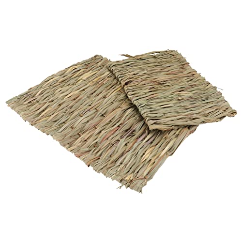 BUGUUYO 2 Stück Haustierstrohmatte Hase Hamster Grashauskaninchen Heu drinnen Kaninchen-Pads Nestmatten für Haustiere Stroh gewebte Matten Backenzahnkissen für Haustiere Zufällige Farbe BUGUUYO 2 Stück Haustierstrohmatte Hase Hamster Grashauskaninchen Heu drinnen Kaninchen-Pads Nestmatten für Haustiere Stroh gewebte Matten Backenzahnkissen für Haustiere Zufällige Farbe von BUGUUYO