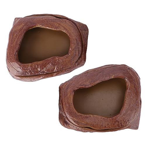 BUGUUYO 2 Stücke Fütterung Schüssel Harz Feeder Für Reptilien Pet Liefern Sicher Design BUGUUYO 2 Stücke Fütterung Schüssel Harz Feeder Für Reptilien Pet Liefern Sicher Design von BUGUUYO