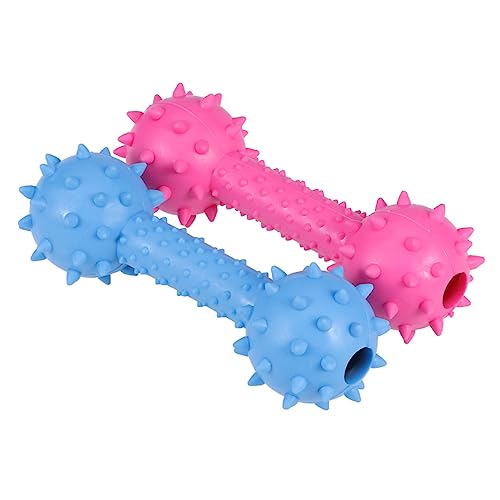 BUGUUYO 2 STK Spielzeug Reinigen Beißspielzeug Für Welpen Spielzeug Für Haustiere Hantelscheiben Kauspielzeug Zahnspielzeug Für Welpen Klingendes Spielzeug Hund Hantel Hundebiss Beissen BUGUUYO 2 STK Spielzeug Reinigen Beißspielzeug Für Welpen Spielzeug Für Haustiere Hantelscheiben Kauspielzeug Zahnspielzeug Für Welpen Klingendes Spielzeug Hund Hantel Hundebiss Beissen von BUGUUYO