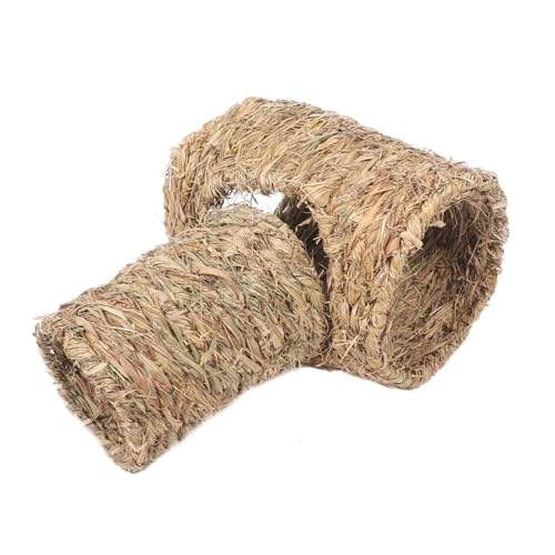 BUGUUYO 2stücke Hamster-verstecktunnel Aus Natürlichem Grasmaterial Bequemer Hamstertunnel Für Kleintiere Haustier-tunnelspielzeug Für Hamsterkäfig-einstreu BUGUUYO 2stücke Hamster-verstecktunnel Aus Natürlichem Grasmaterial Bequemer Hamstertunnel Für Kleintiere Haustier-tunnelspielzeug Für Hamsterkäfig-einstreu von BUGUUYO